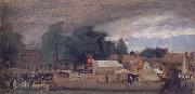 John Constable The Village fair,East Bergholt 1811 oil painting artist